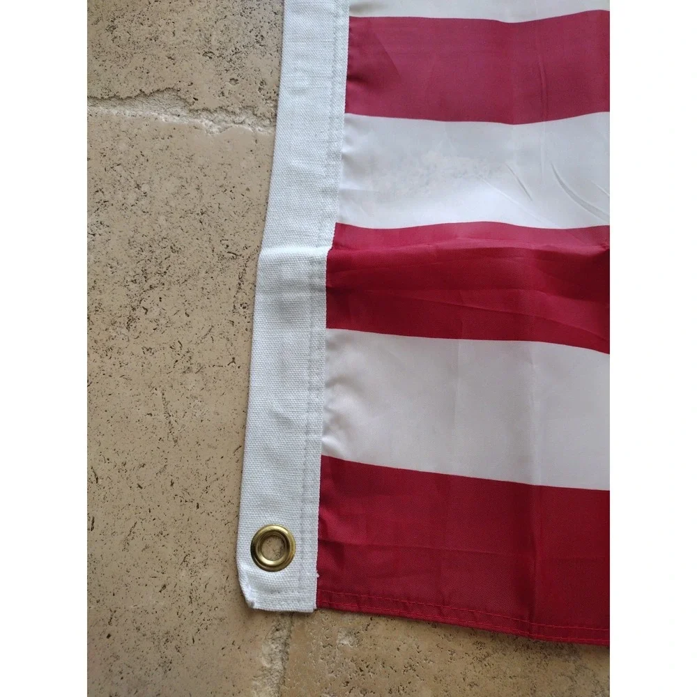 3 x 5 FT American Flag US USA National Single Sided Nylon Brass Grommets Outdoor